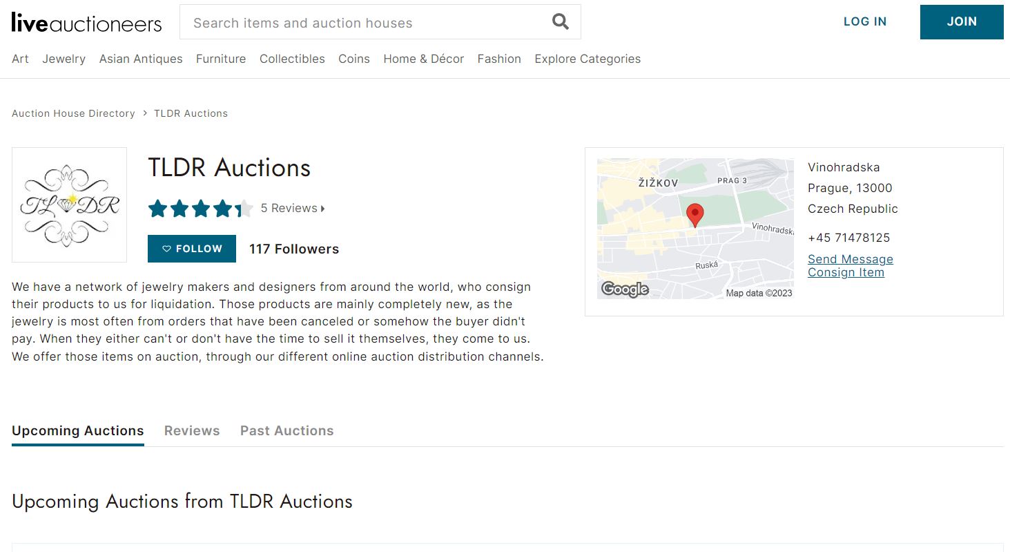 Auctions On LiveAuctioneers